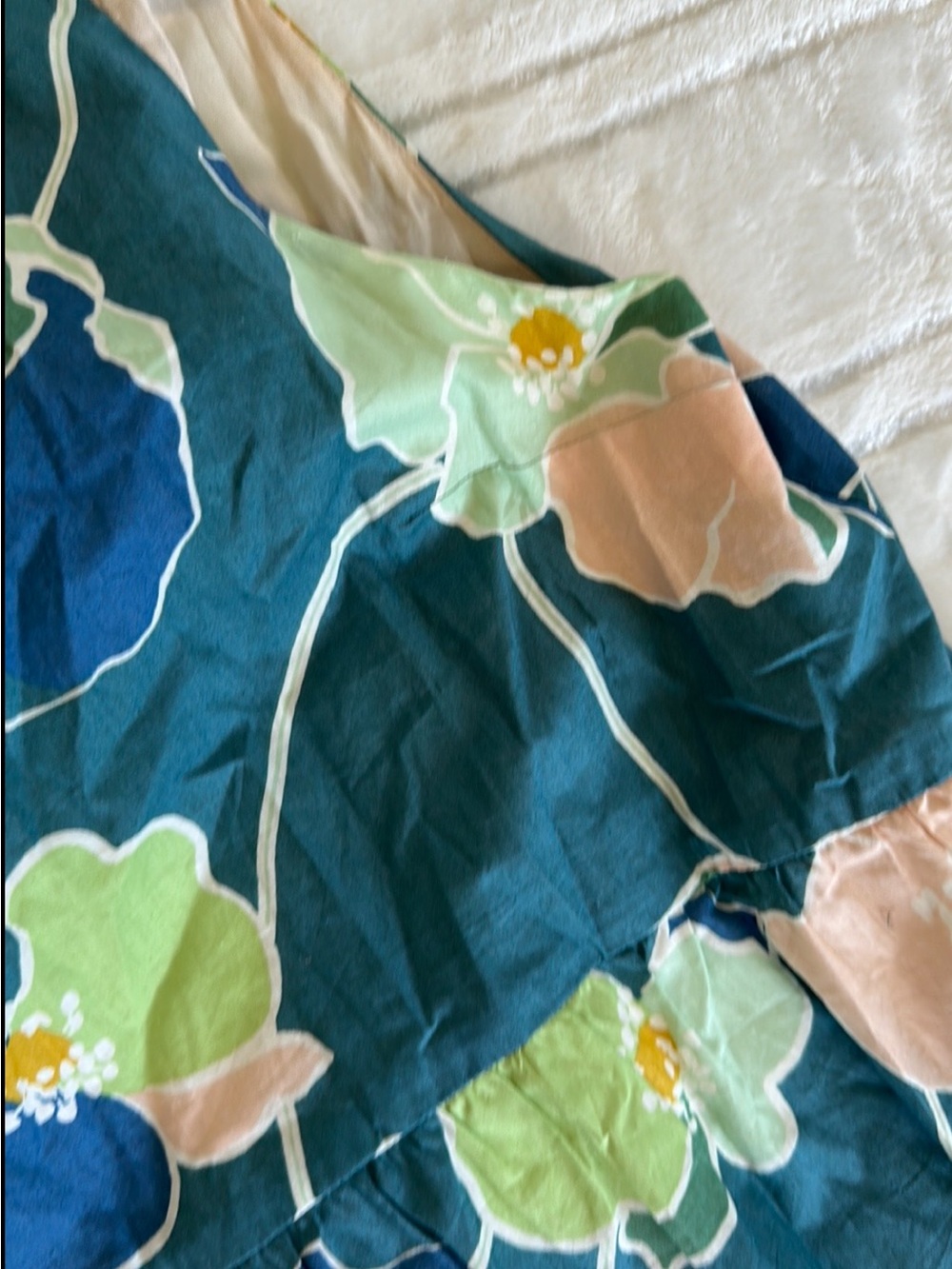 Robe Alexandra - Green Floral Sundress - Picture 4 of 8